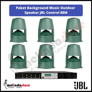 Paket Background Music Outdoor Taman Kolam Speaker JBL Control 88M | 6 Speaker